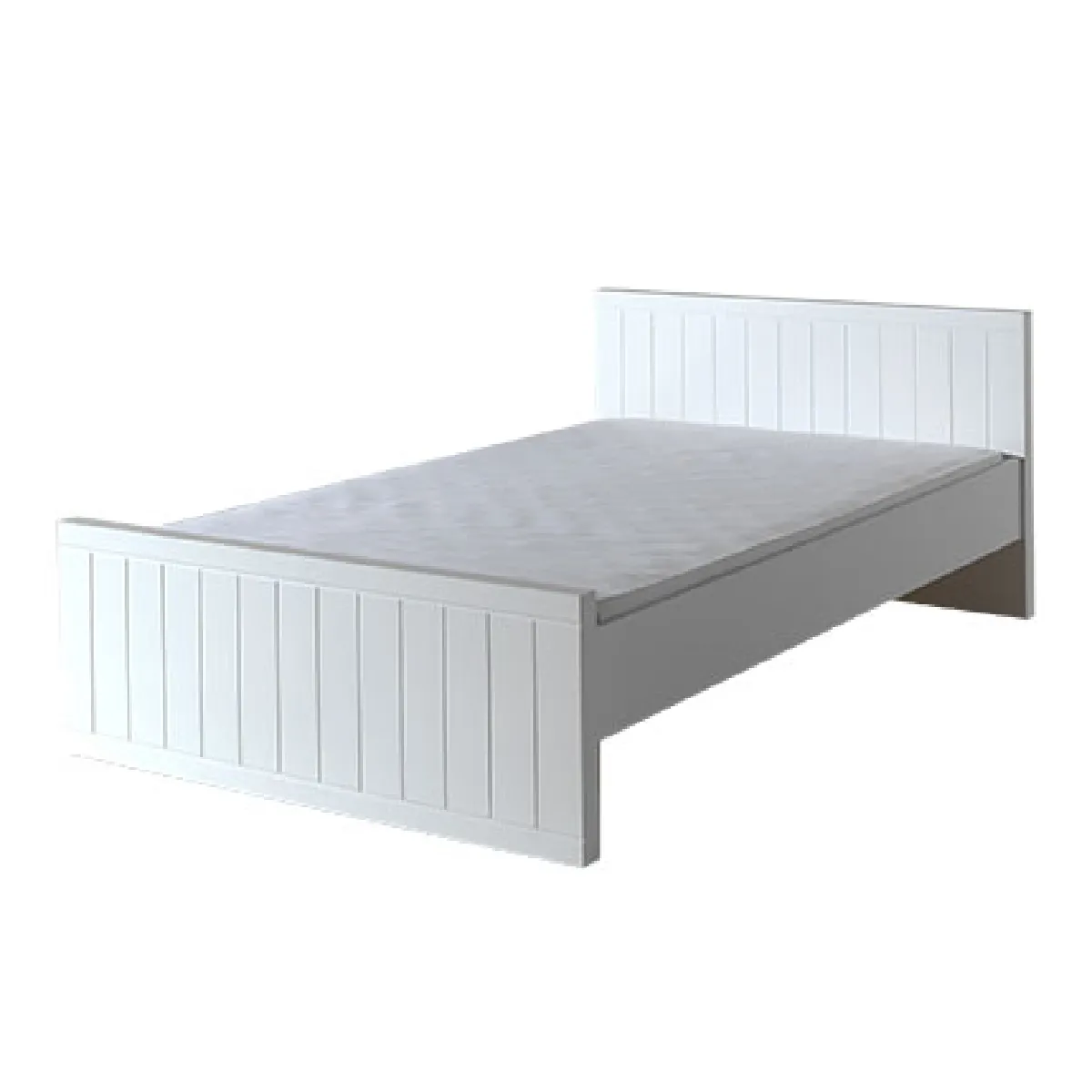MES Lit BREVAL 120x200 cm Blanc