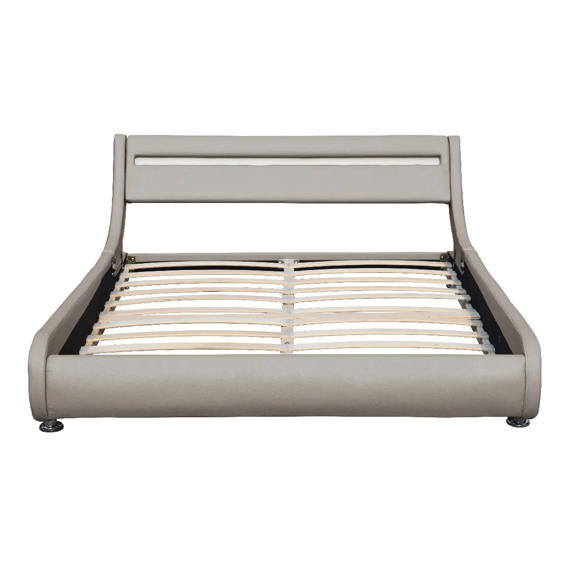 Literie Julien Lit Ava 160x200 LED Gris Literie Julien Lit Ava 160x200 LED Gris