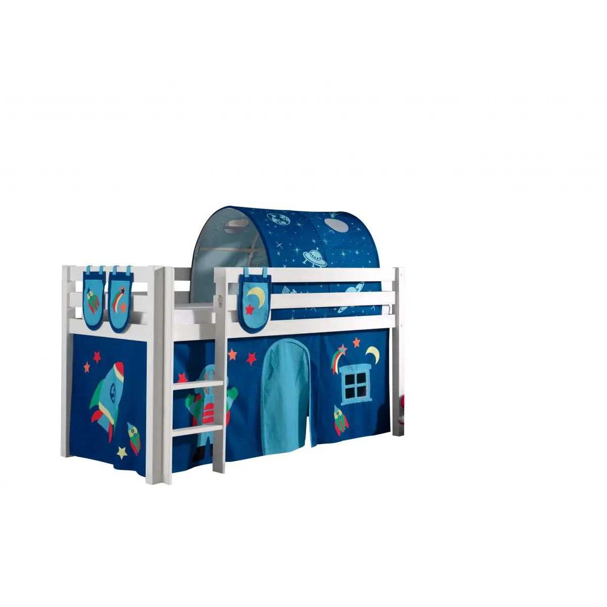 Vipack PINO Lit surélevé 90x200 - Blanc Vipack PINO Lit surélevé 90x200 - Blanc