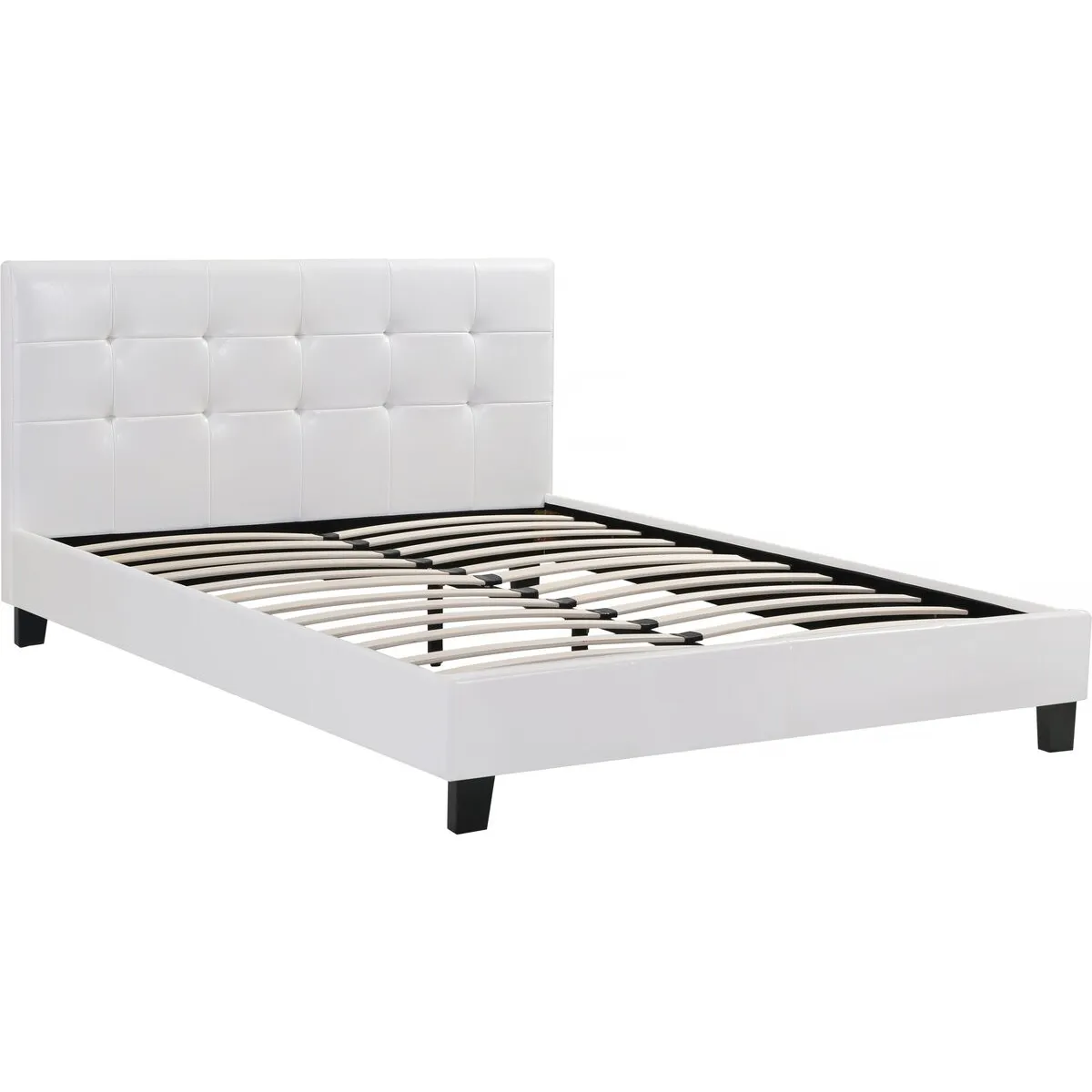 Lit double en pvc [ ]Julia[ ] - 160 x 200 cm - Blanc