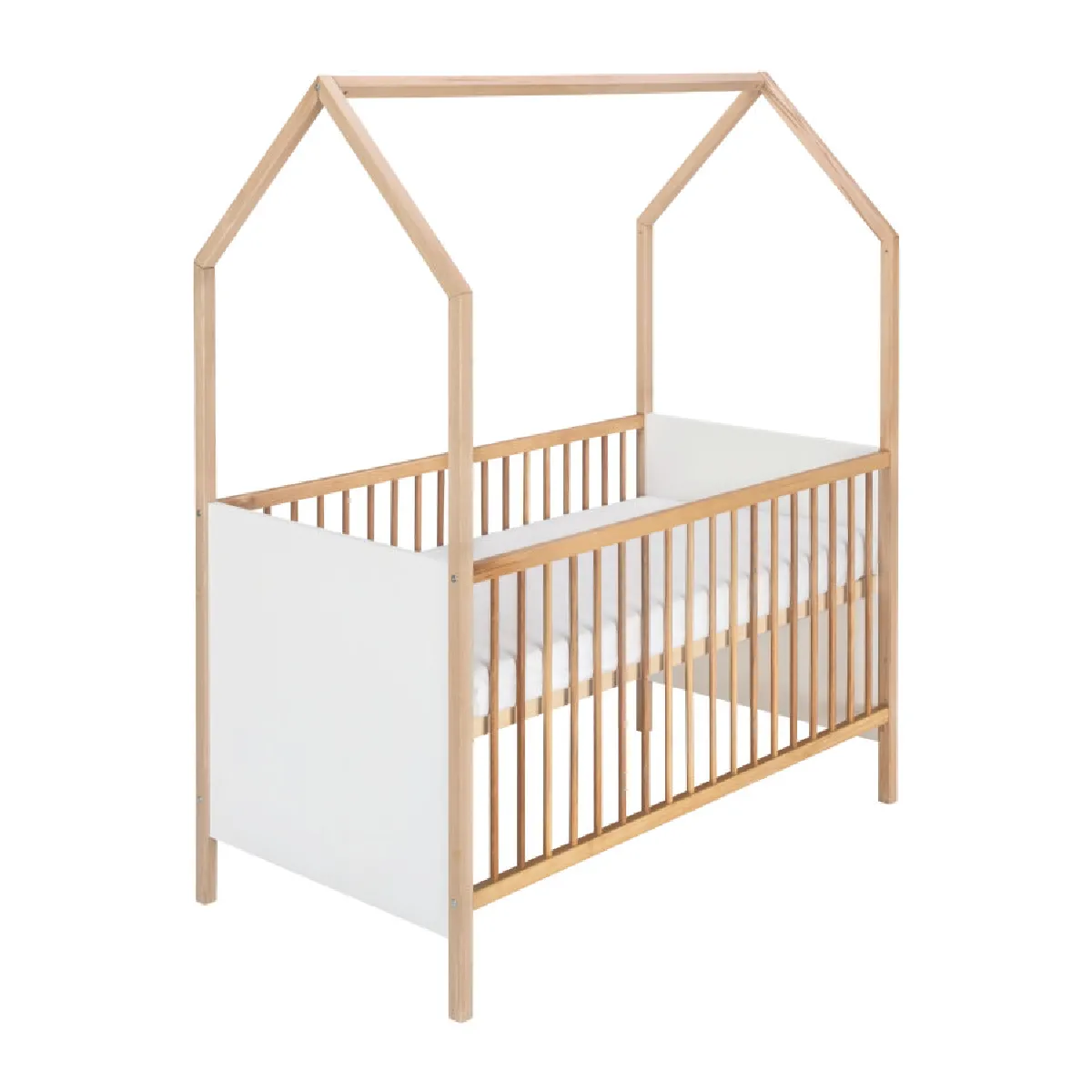 SCHARDT  Lit cabane enfant Venice bois naturel 70x140 cm