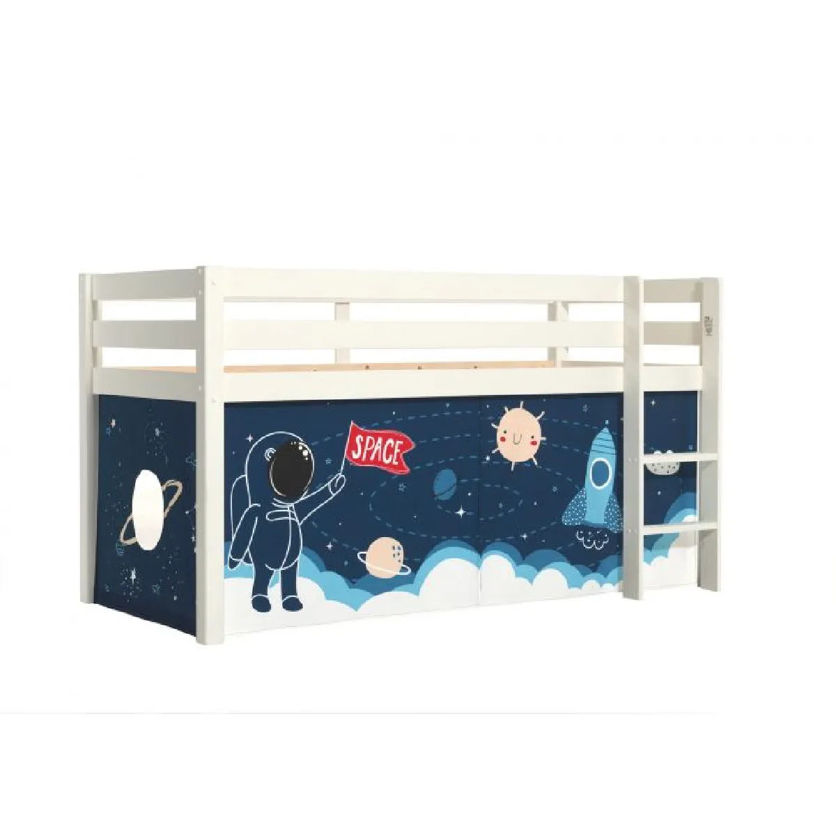 MES Lit Surélevé Décor Astronaute