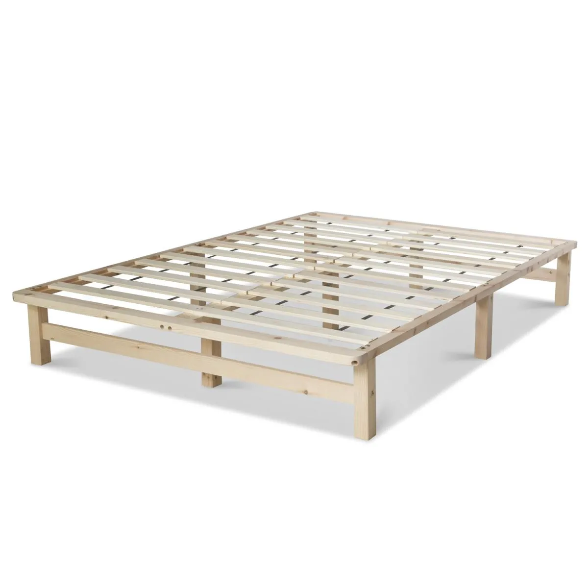 HOMESTYLE4U Lit Double Futon 140x200 cm - Pin massif