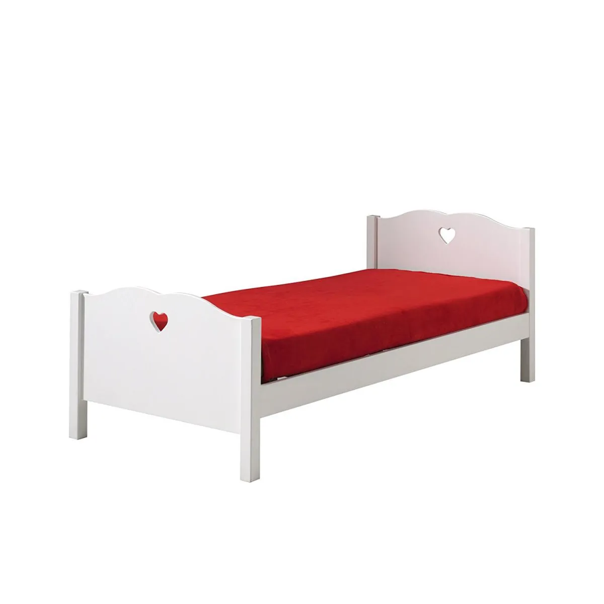 Vipack AMORI Lit simple - Blanc - 90x200 cm Vipack AMORI Lit simple - Blanc - 90x200 cm