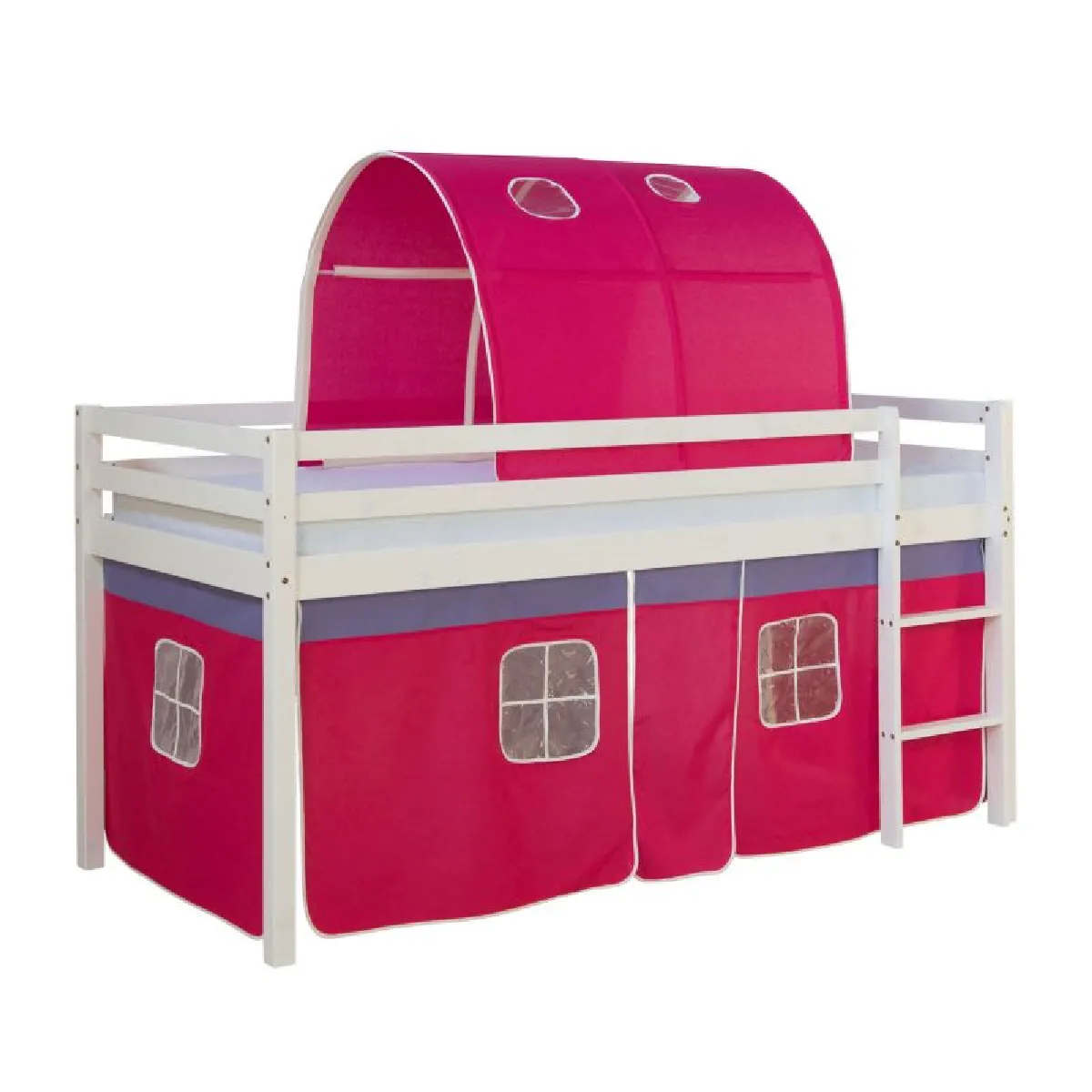 HOMESTYLE4U Lit mezzanine 90x200 cm rose