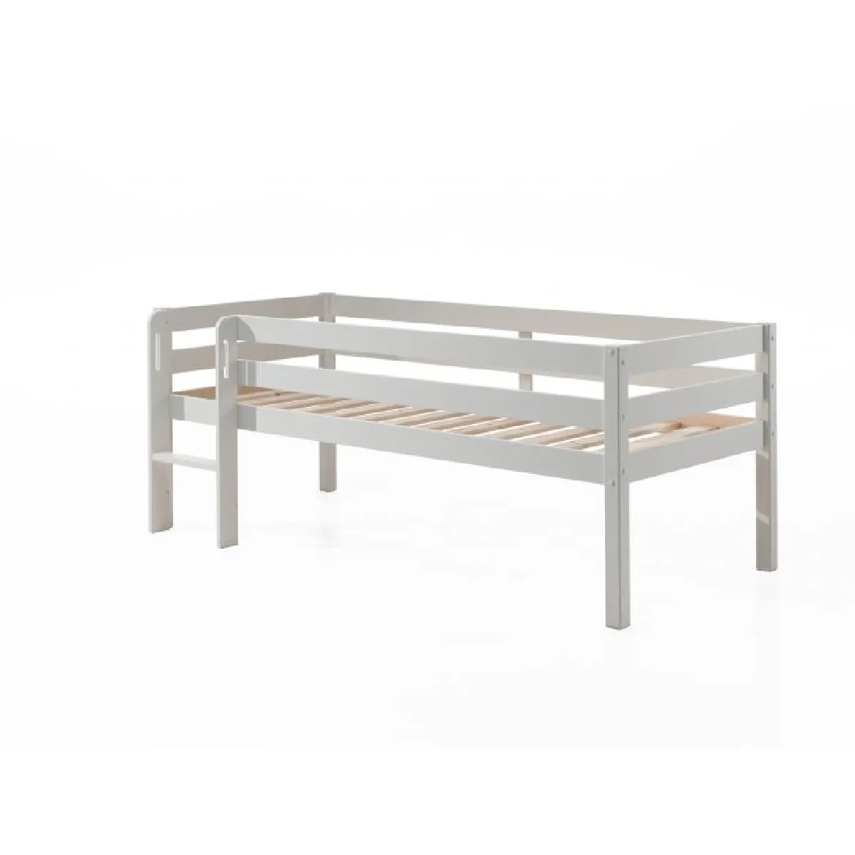 MES Lit PINO 90x200 cm Blanc