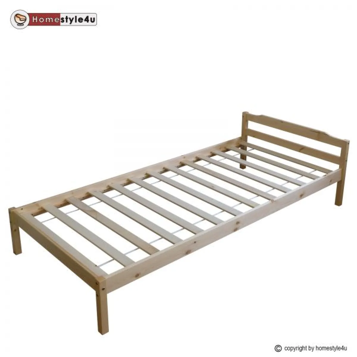 HOMESTYLE4U Lit Simple Verni 90x200 cm