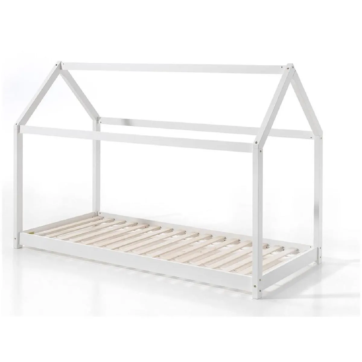 Vipack Lit cabane Blanc 90x200 cm