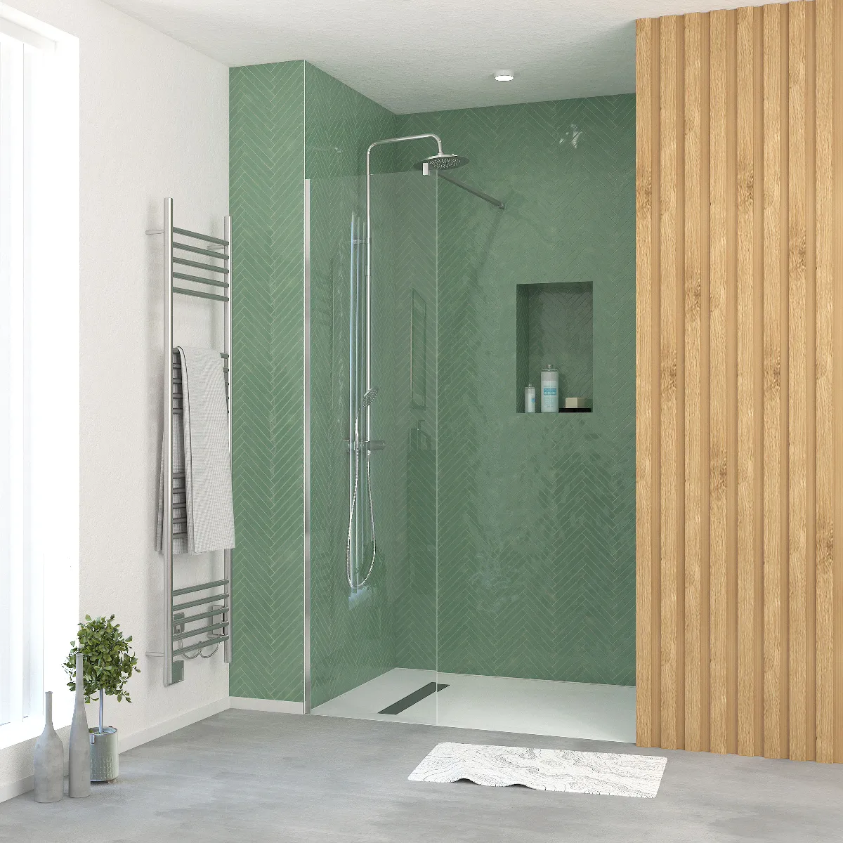 Aurlane Paroi de douche 50 60 70 cm - vue 3