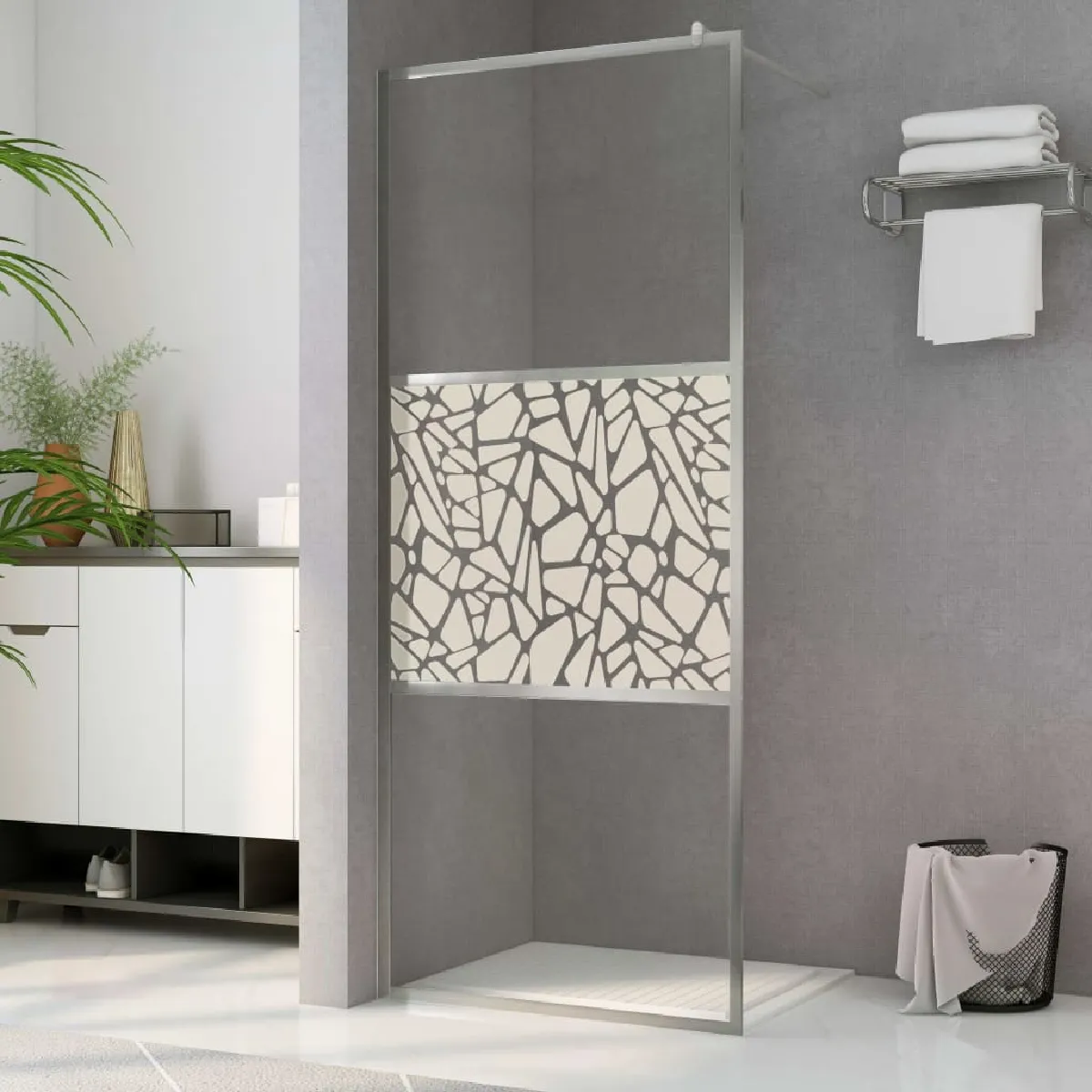 vidaXL Paroi de douche à 'italienne 80x195 cm Verre ESG