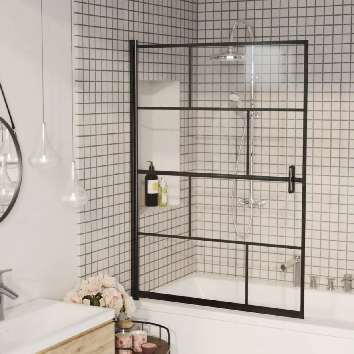 vidaXL Cabine de douche 100x140 cm - vue 2