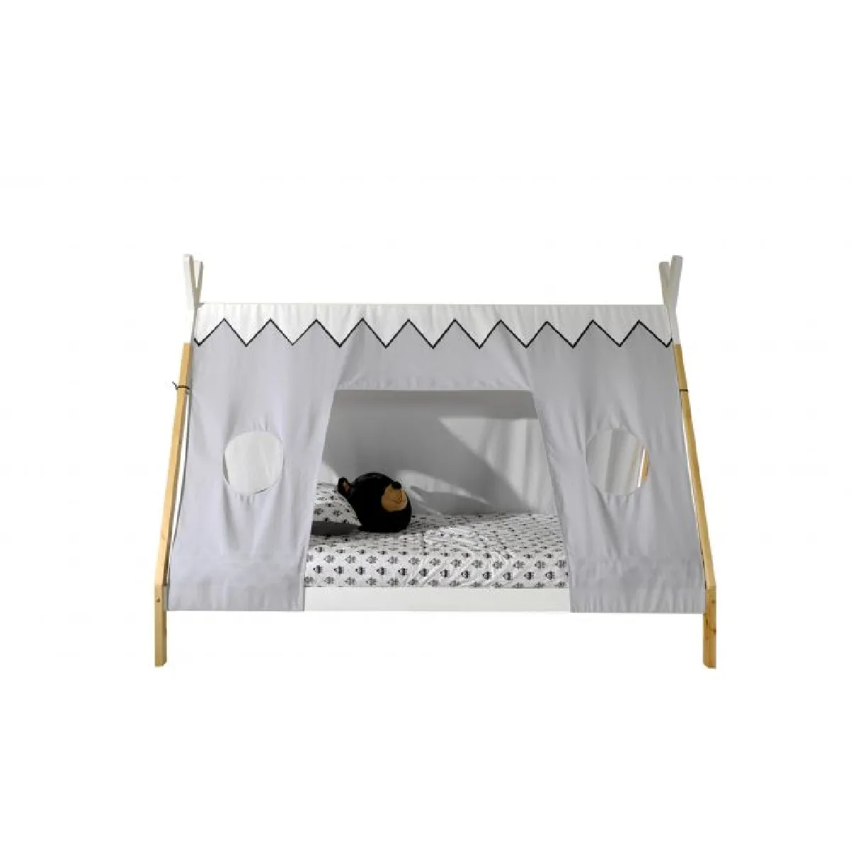 MES Lit enfant tipi Blanc 90x200