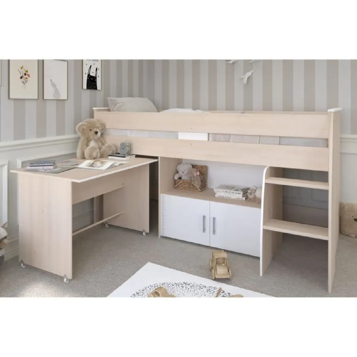 Parisot Lit Combiné Enfant Zola 90X200