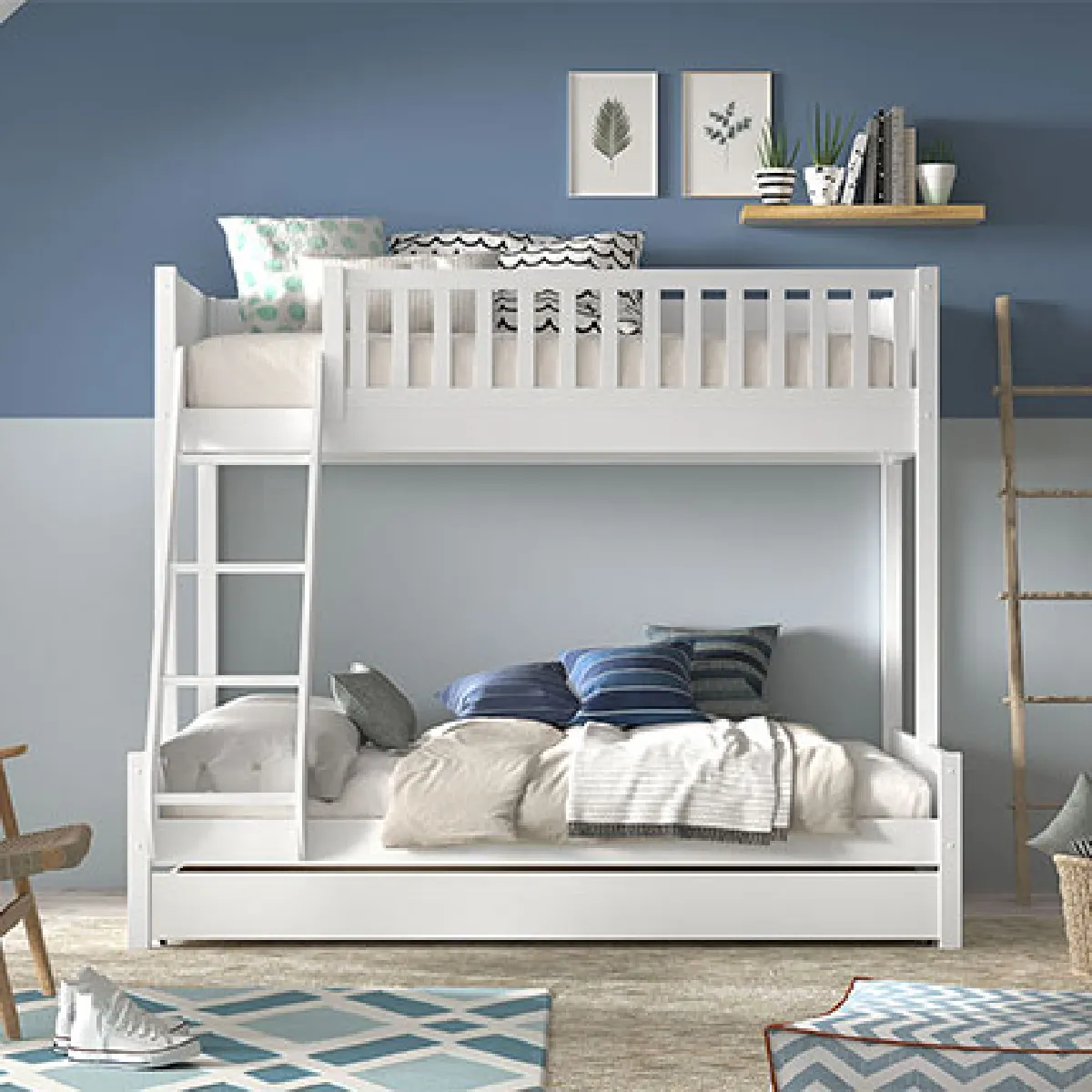 Vipack Blanc Lit Familial Avec Lit Gigogne - Image 3