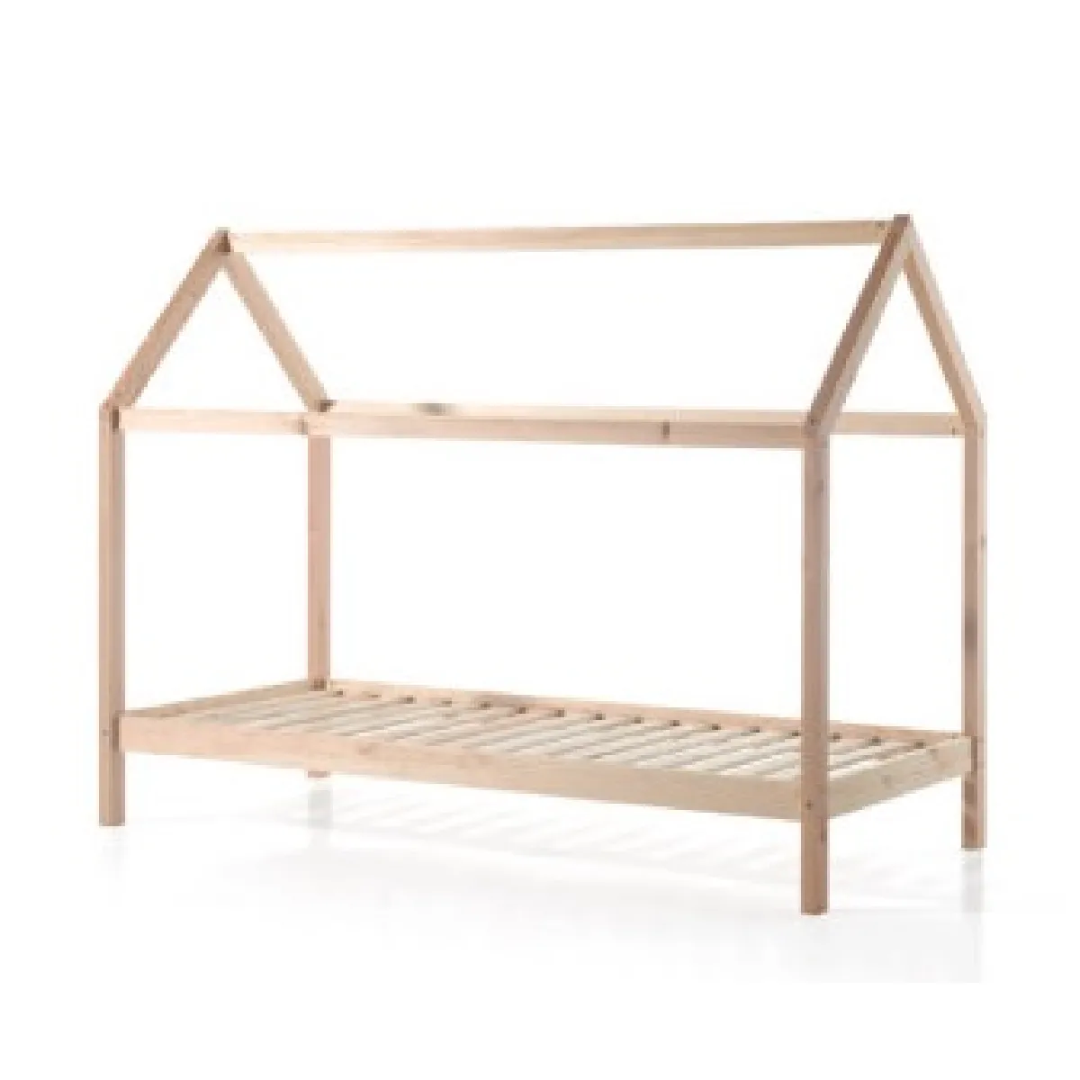 MES Lit cabane 90x200 cm - Naturel - STANY