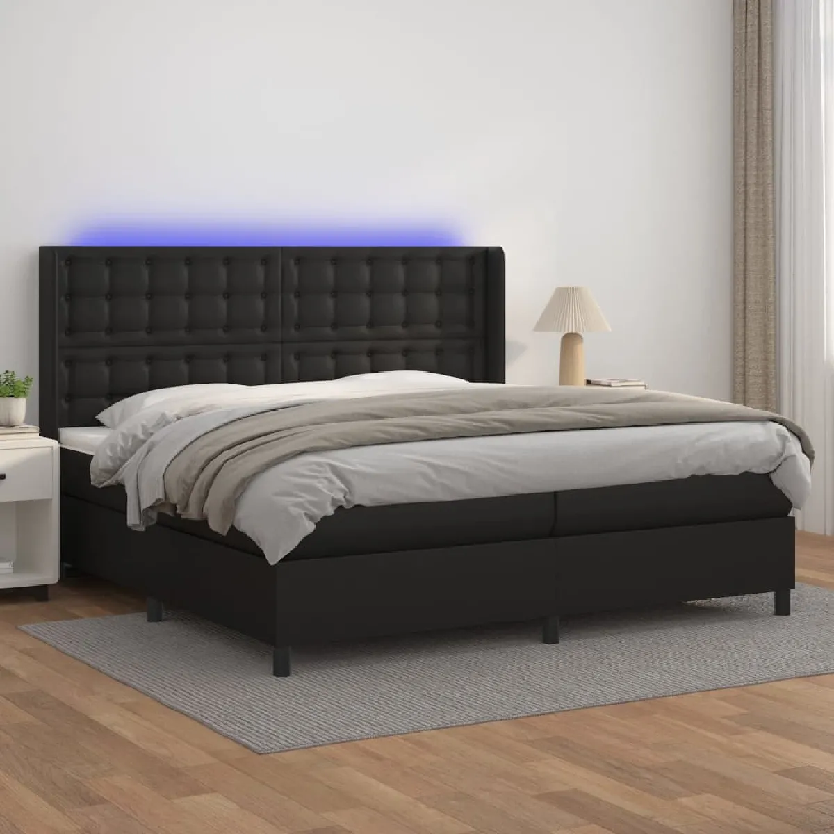 VIDAXL Sommier à lattes avec LED 200x200 cm - vue 5