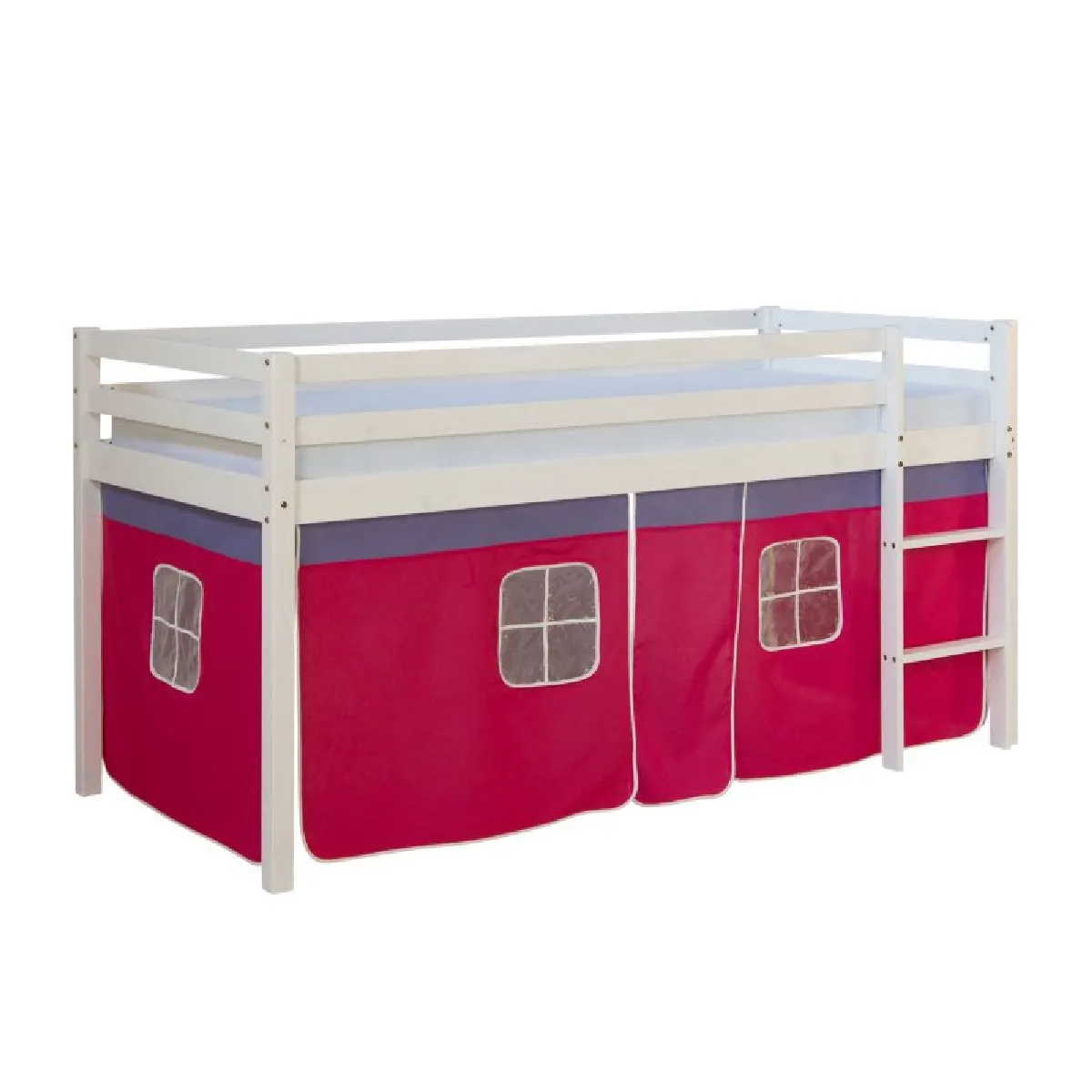 HOMESTYLE4U Lit mi-haut - Rose