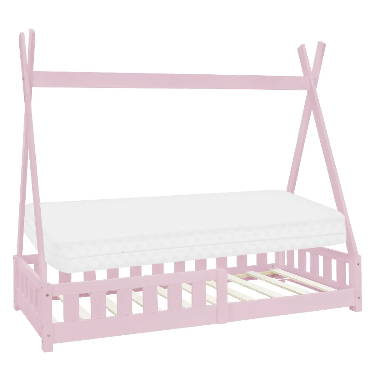 Ml-Design Rose Lit Enfant Tipi 80X160 Cm