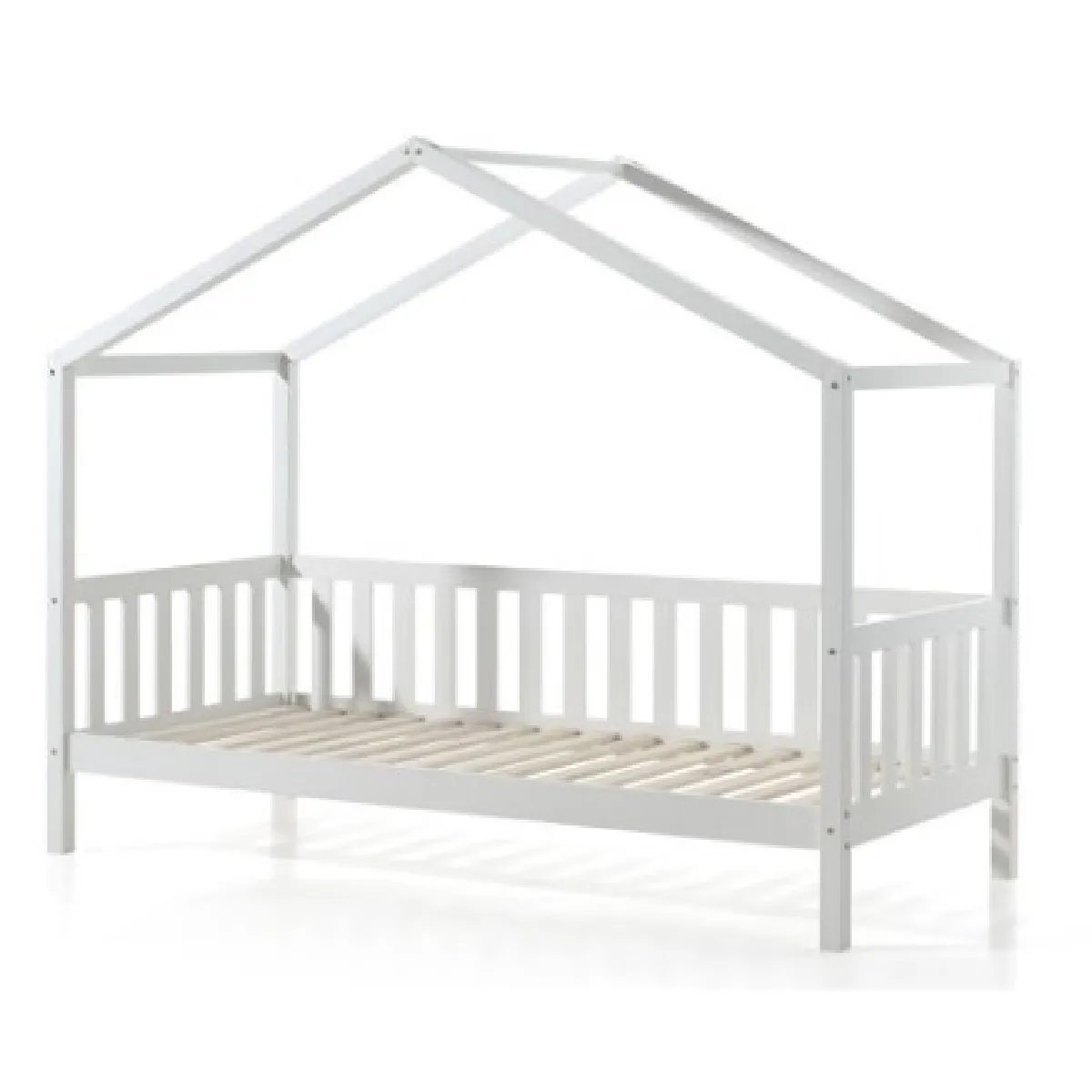 MES Lit cabane ROODY 90x200 cm Naturel - vue 3