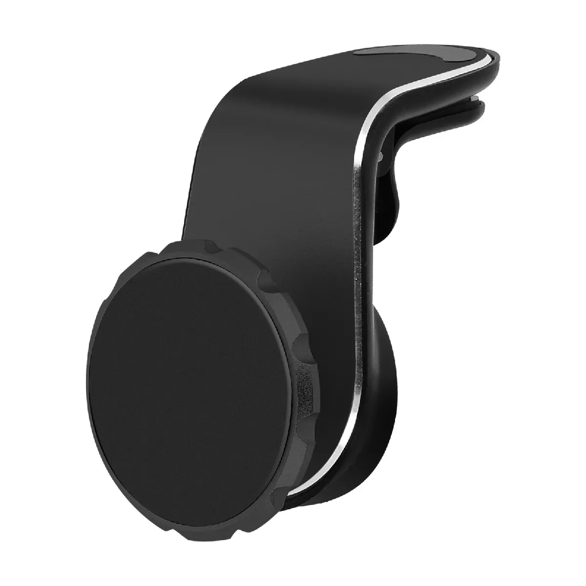 Avizar Noir Support Voiture Smartphone Système Aimanté Fixation Grille D'aération