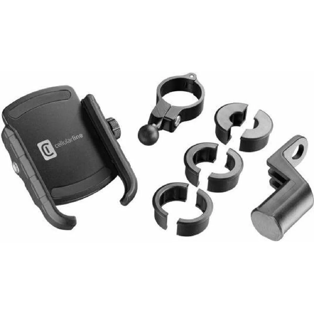 Cellular Line Noir Support De Smartphone Rider Steel