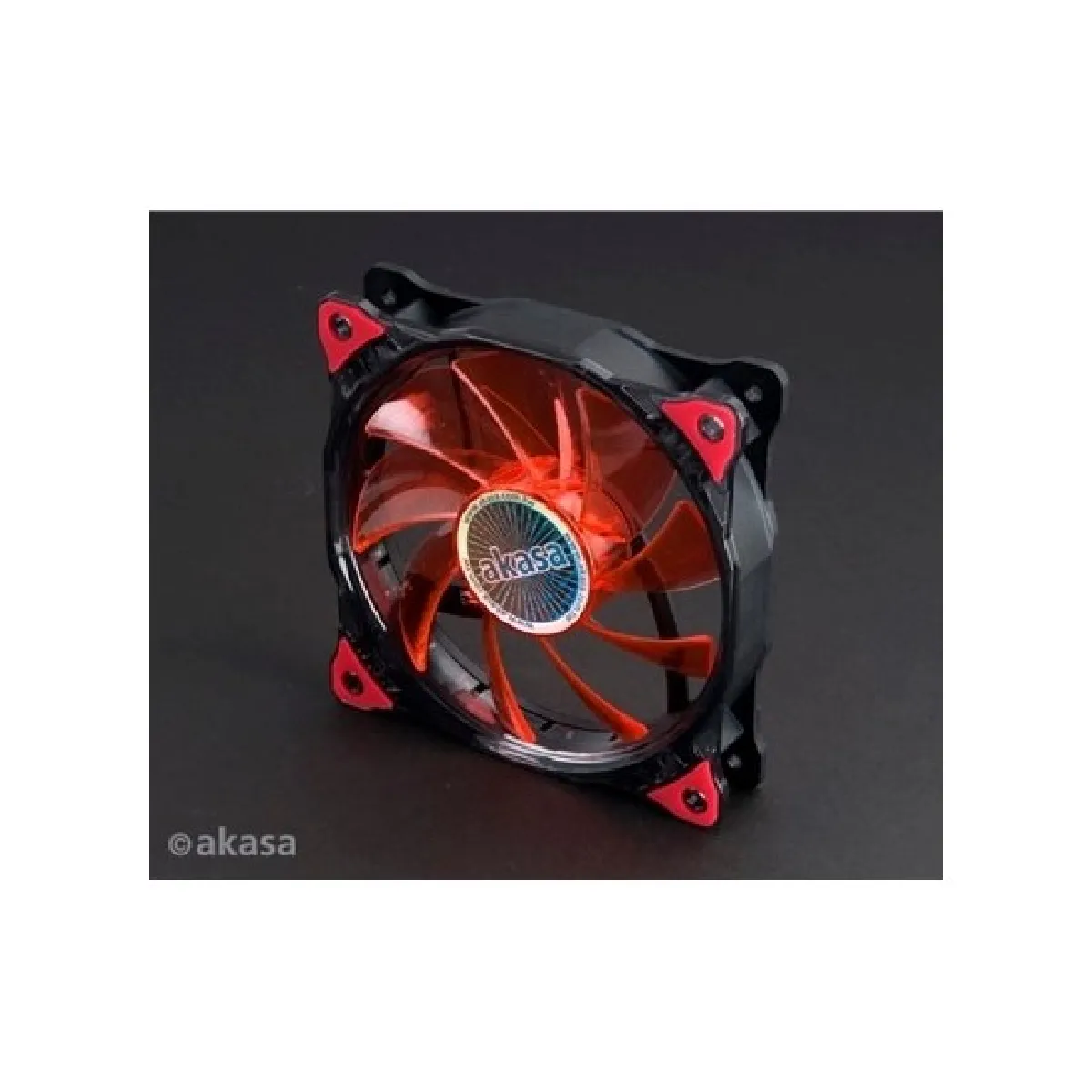 AKASA  vegas led lufter, rot - 120mm