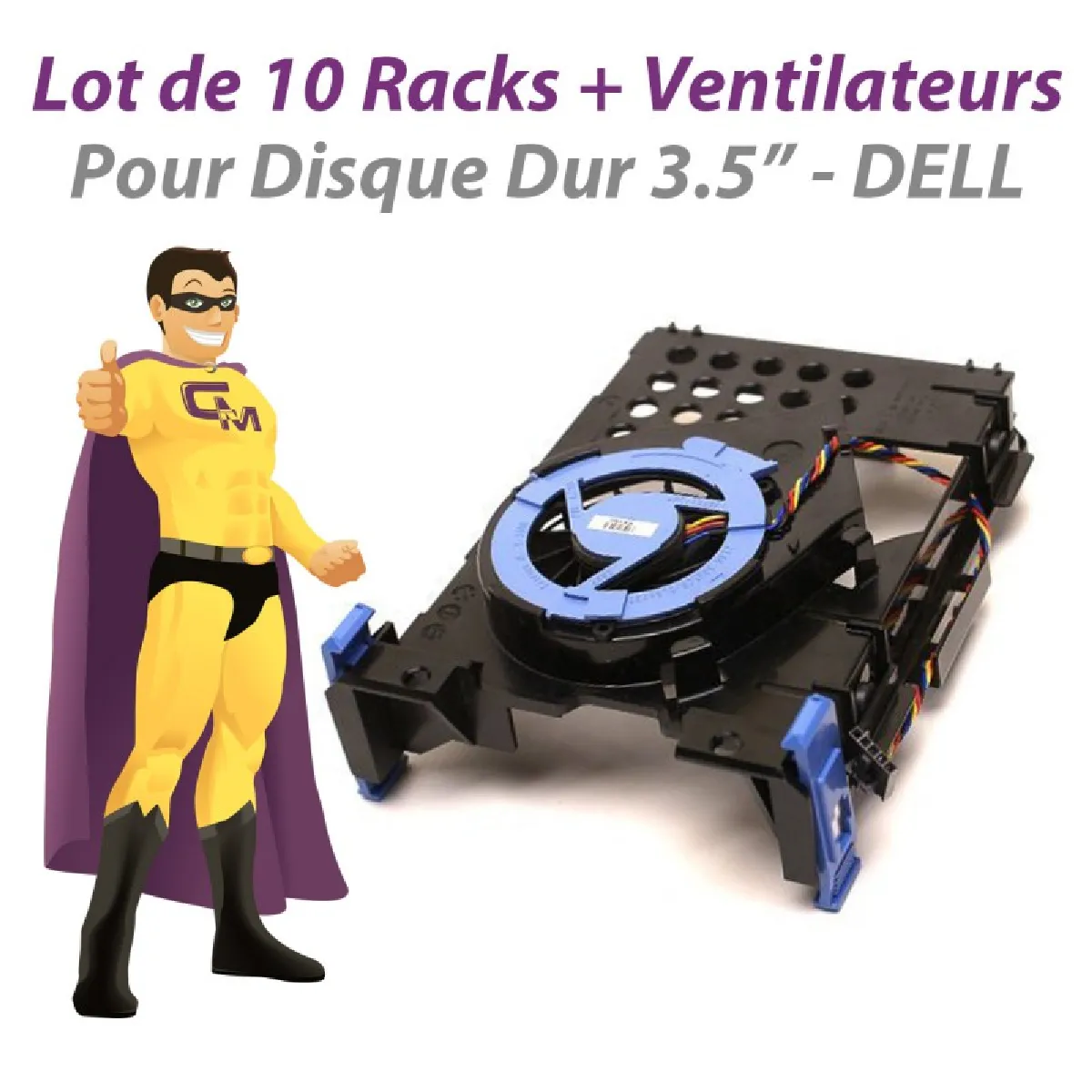 Dell Lot de 10 Racks Ventilateurs