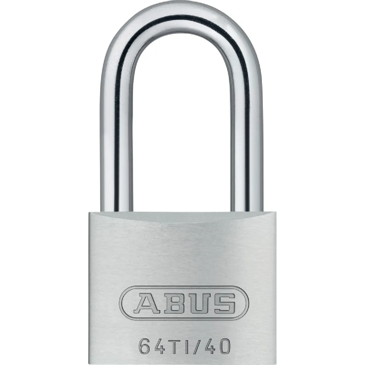 Abus Cadenas - 64TI/40 - Aluminium Titalium - Anse en acier cémenté - 40x55x14 mm