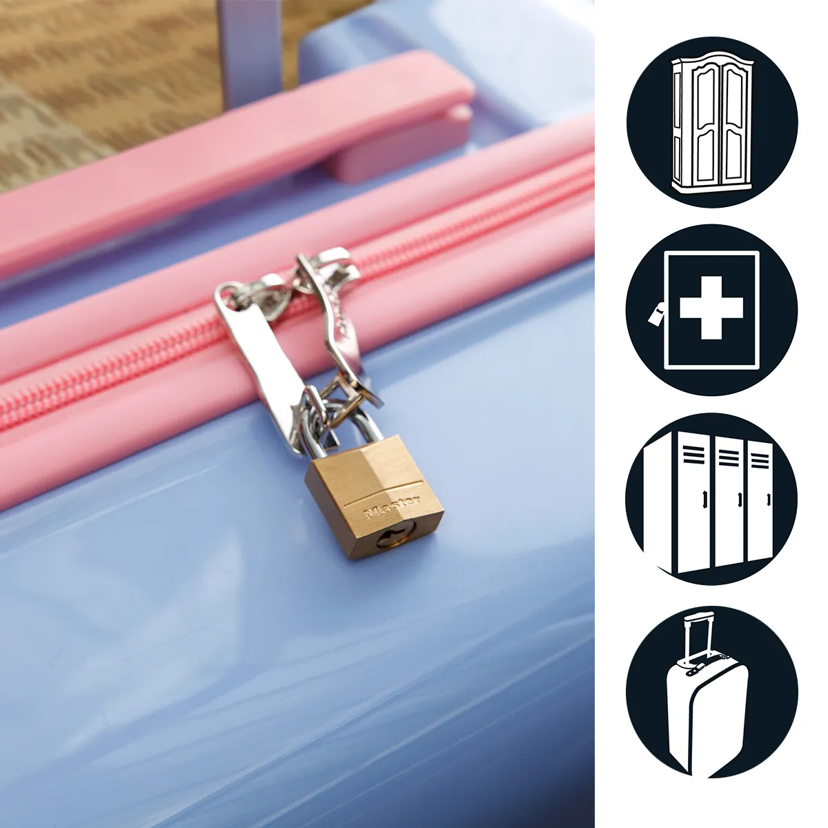 Master Lock - 2 Cadenas Laiton S'entrouvrant 20 Mm - Image 3