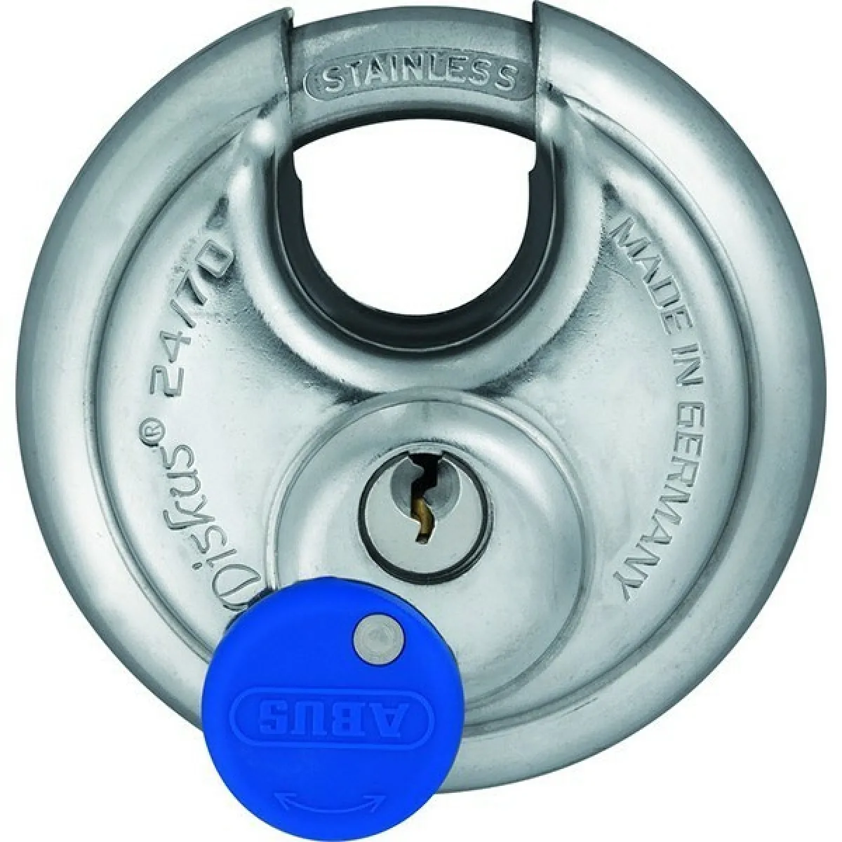 Cadenas Diskus 70 mm en acier inoxydable fermeture à clé obligatoire CBA10221 - vue 2
