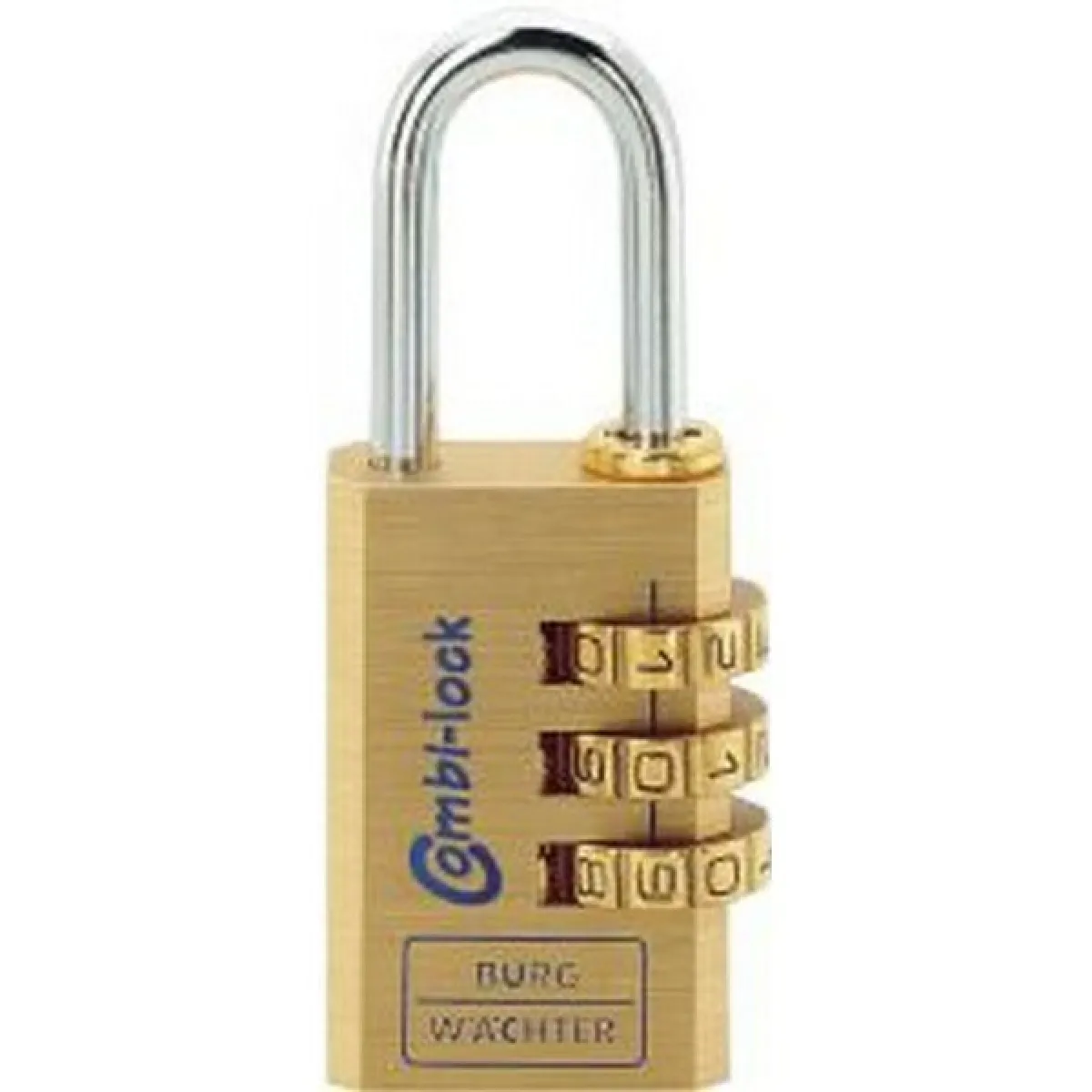 GENERIQUE - Cadenas à code en laiton - 40 mm - 4 molettes - Anse 32,5 mm - Image 2