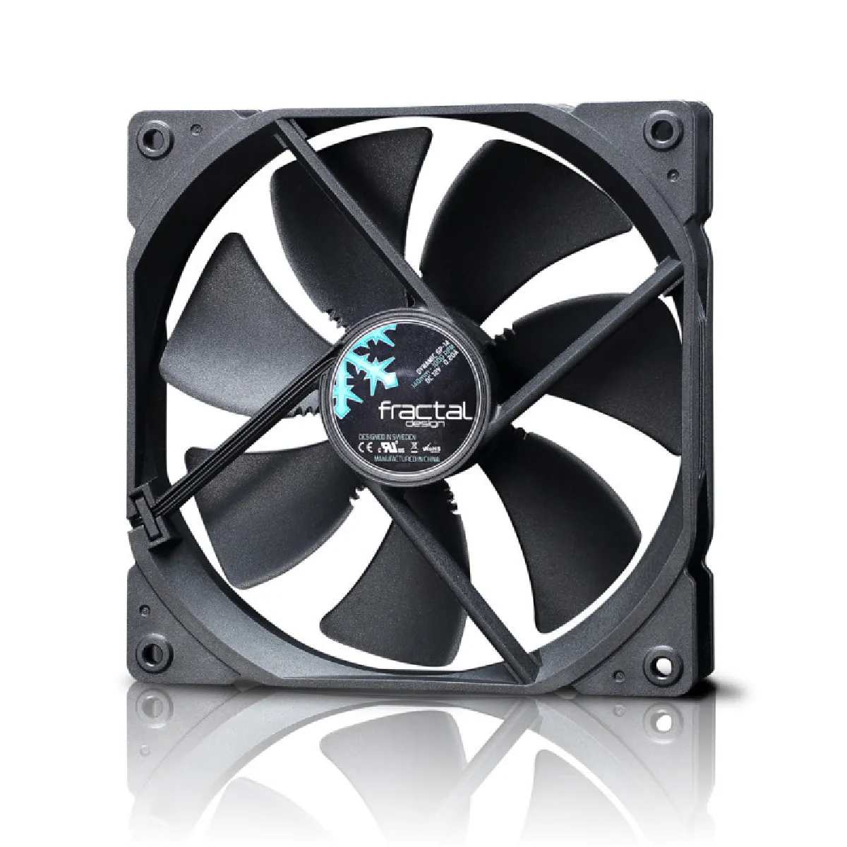 Fractal Design Noir Fd-Fan-Dyn-X2-Gp14-Bk Système De Refroidissement D'ordinateur Boitier Pc Ventilateur 14 Cm - Neuf - Image 3