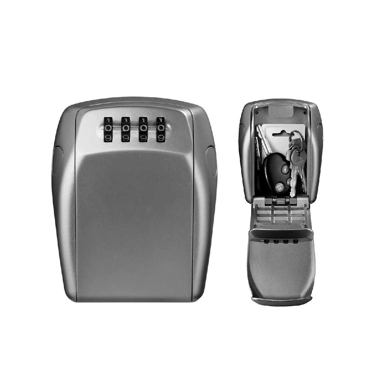 Master Lock Gris Mini Coffre Pour Clés Mural 5415D - Image 5