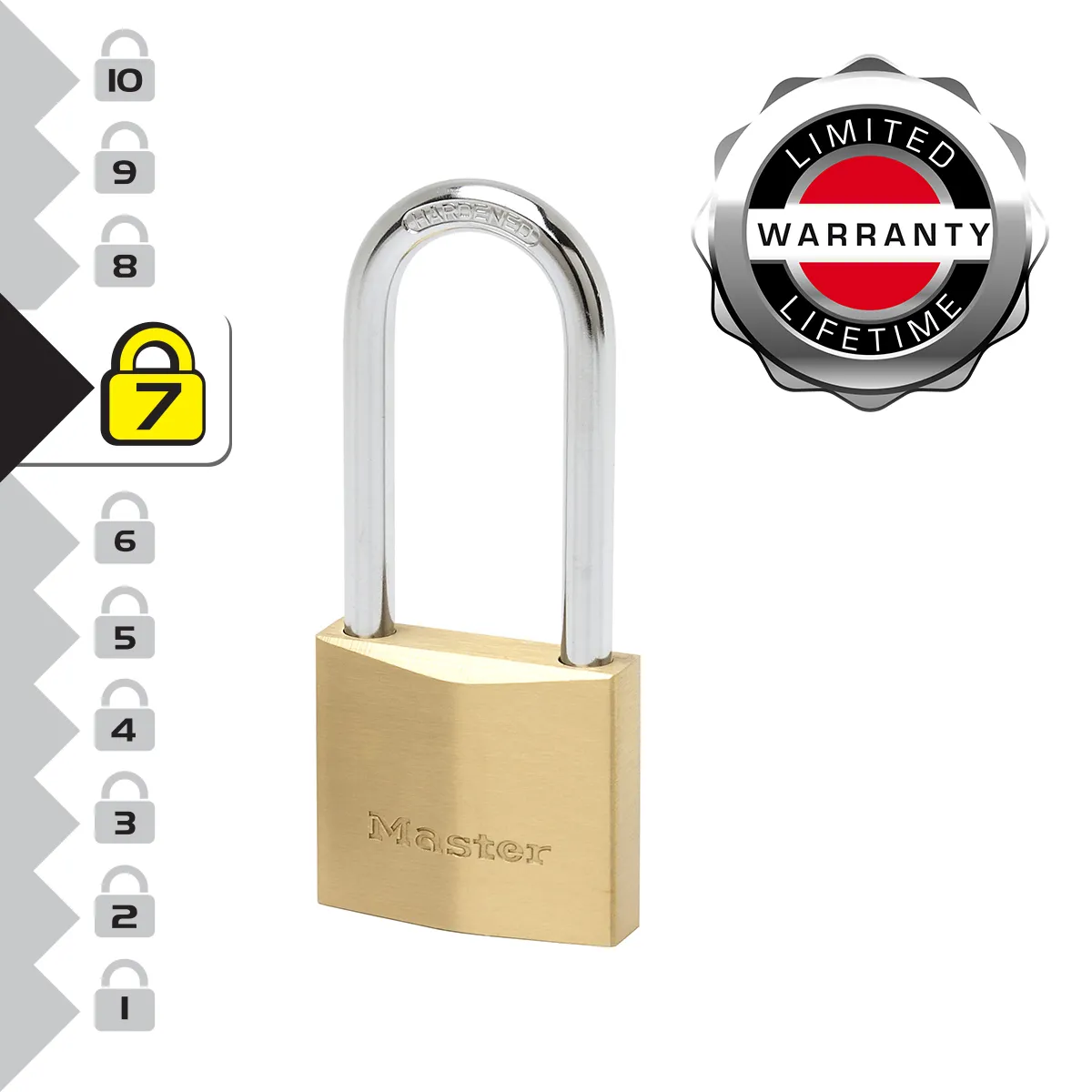 Master Lock - 931443 - Cadenas En Laiton 50 Mm Avec Anse Haute - Image 3