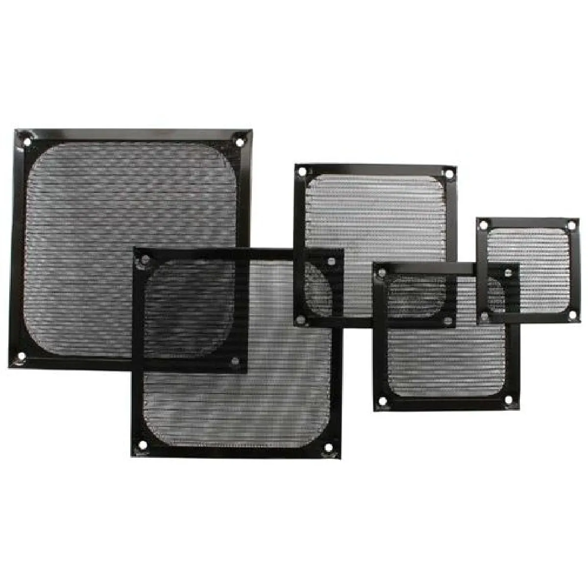 Inline Noir/Argent Grille De Ventilateur 120Mm