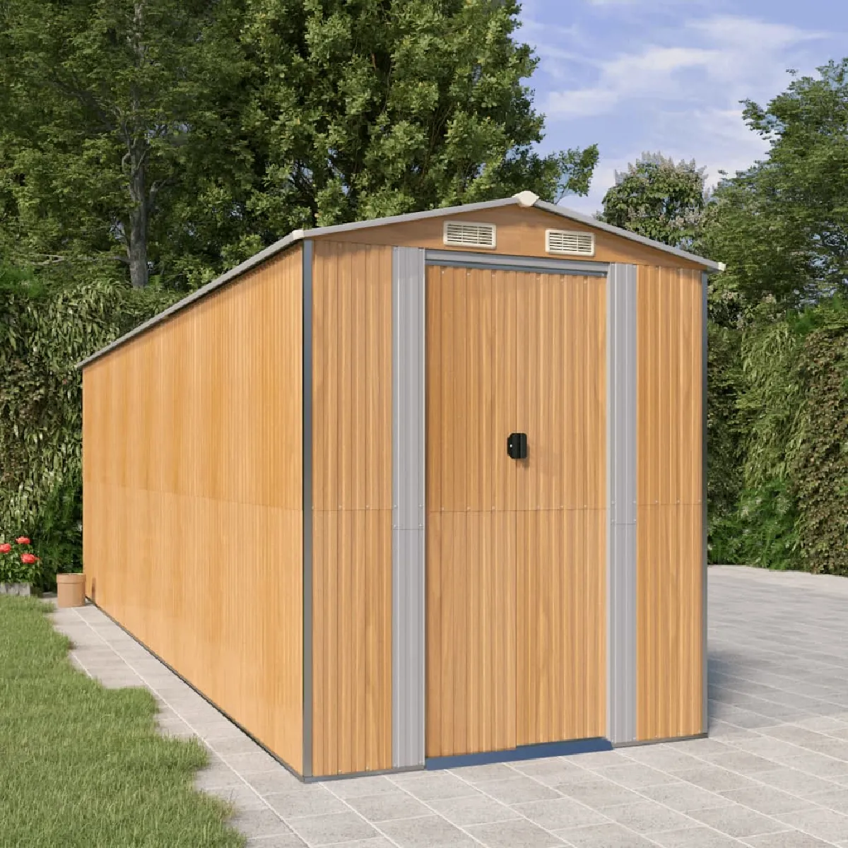 VIDAXL  Marron clair 192x606x223 cm