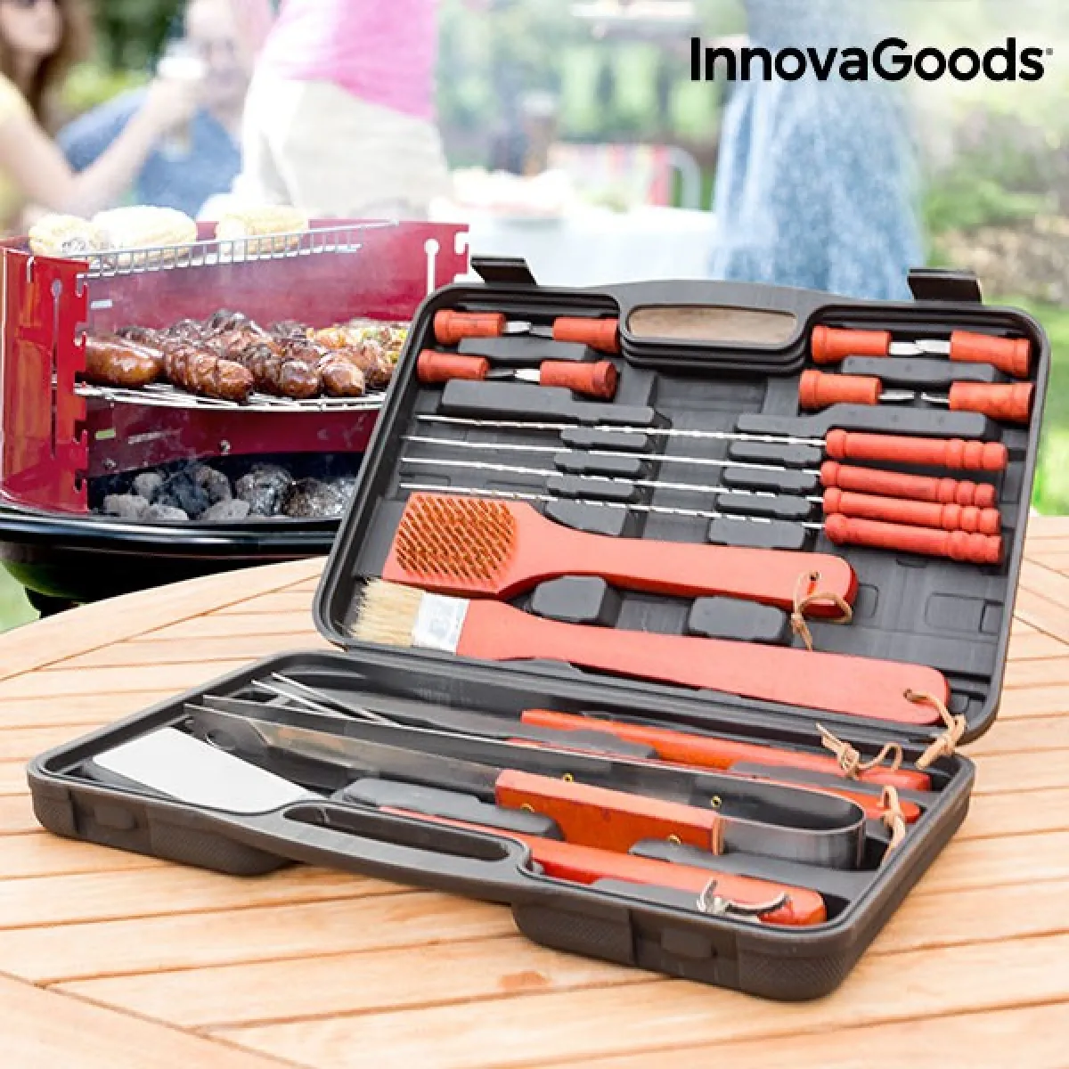 Generique Mallette À Ustensiles De Cuisine Pour Barbecue (18 Pièces) - Accessoires Pour Bbq - Image 3