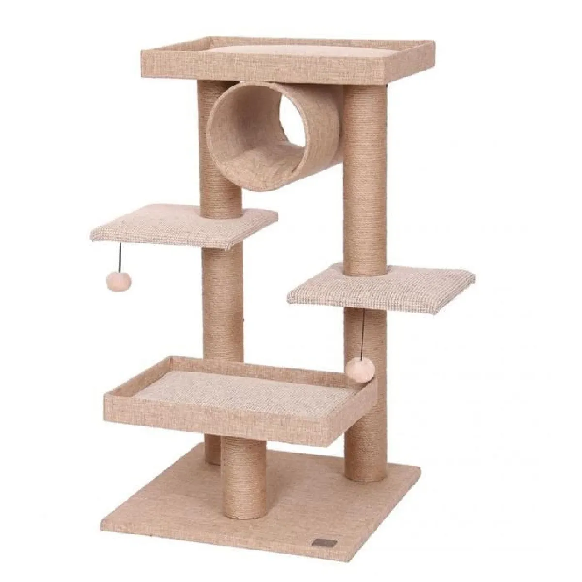 Ebi Griffoir pour chat en bois Trend Willow - 50 x 50 x 90,5 cm - Beige Ebi Griffoir pour chat en bois Trend Willow - 50 x 50 x 90,5 cm - Beige