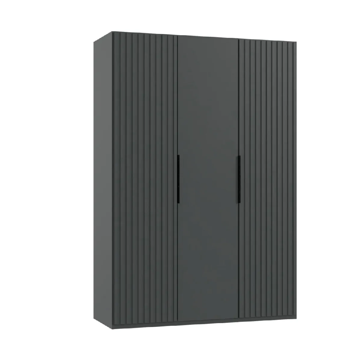 Pegane Armoire penderie 3 portes - Graphite