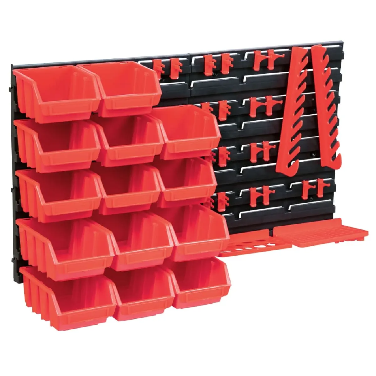vidaXL Kit de bacs de stockage et panneaux muraux