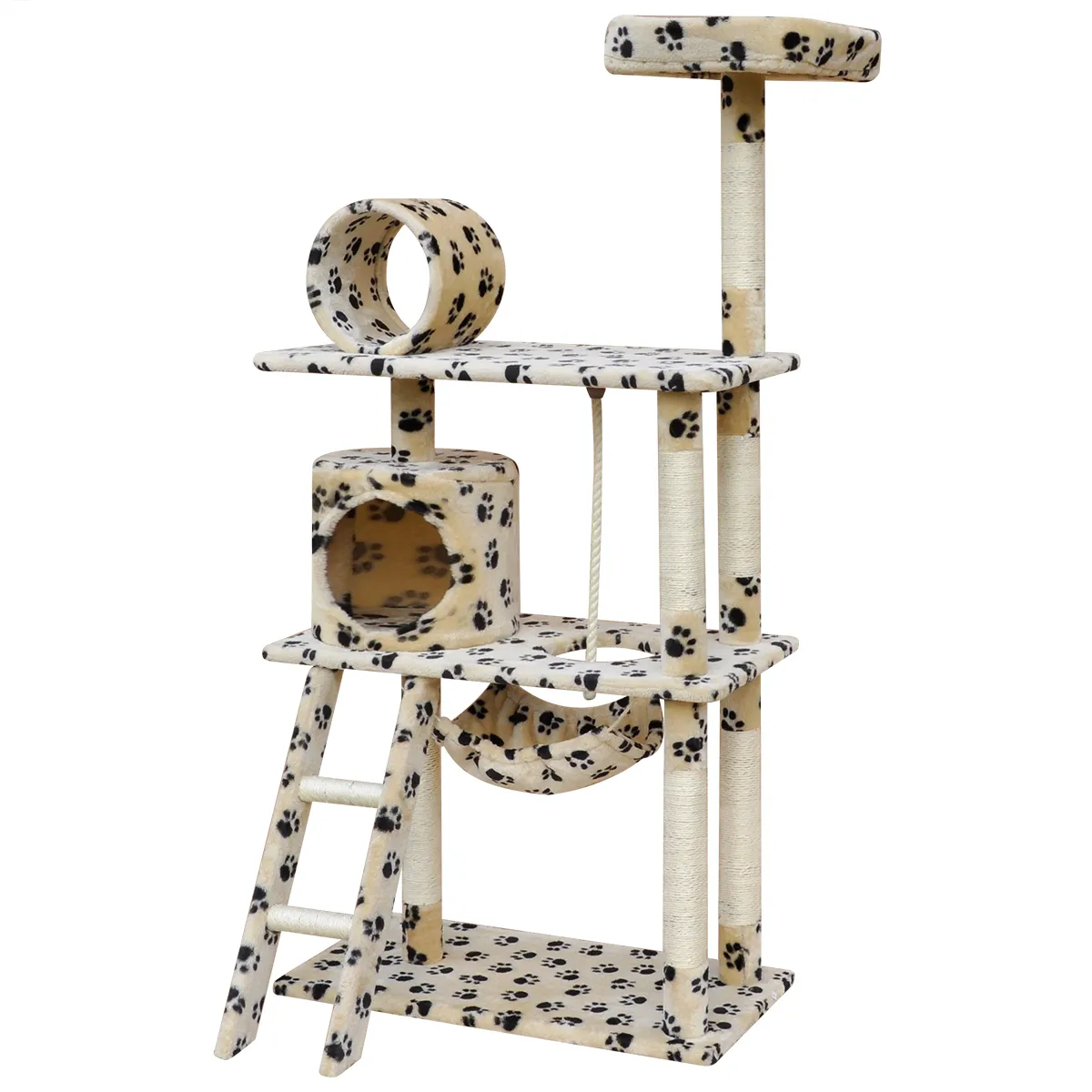 vidaXL Arbre à chat Grattoir 140 cm Beige