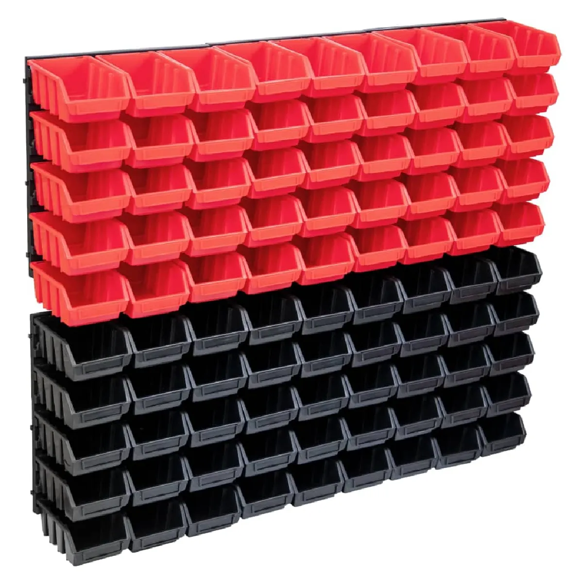 vidaXL Kit bacs de stockage et panneaux muraux 96 pcs