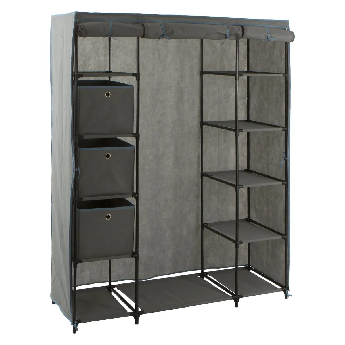 3S. x Home Armoire Modulable 1 Penderie et 11 Etagères MODURA 3S. x Home Armoire Modulable 1 Penderie et 11 Etagères MODURA