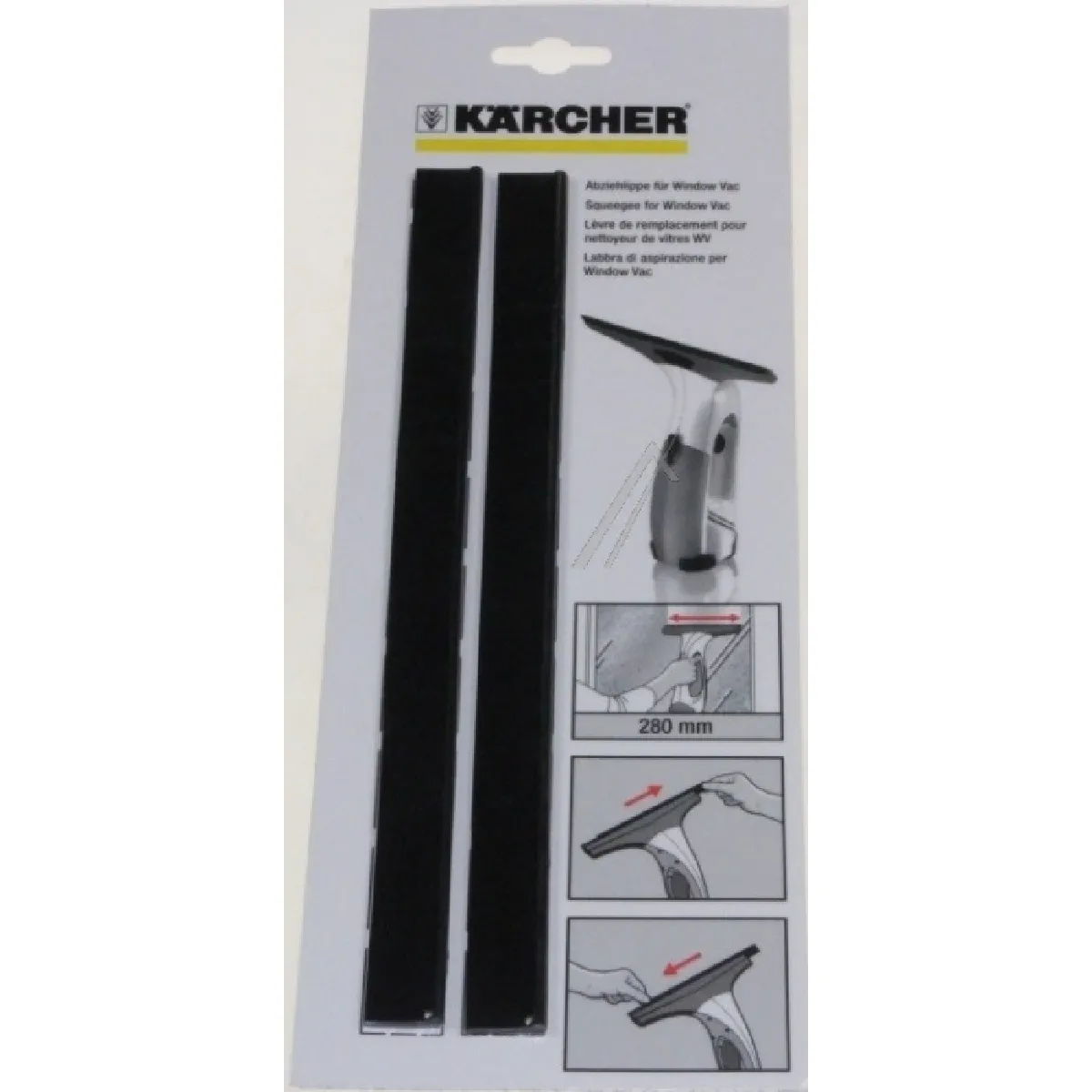 Kärcher Noir Karcher Lèvre D’extraction Pour Nettoyeur De Vitres Wv - 280 Mm