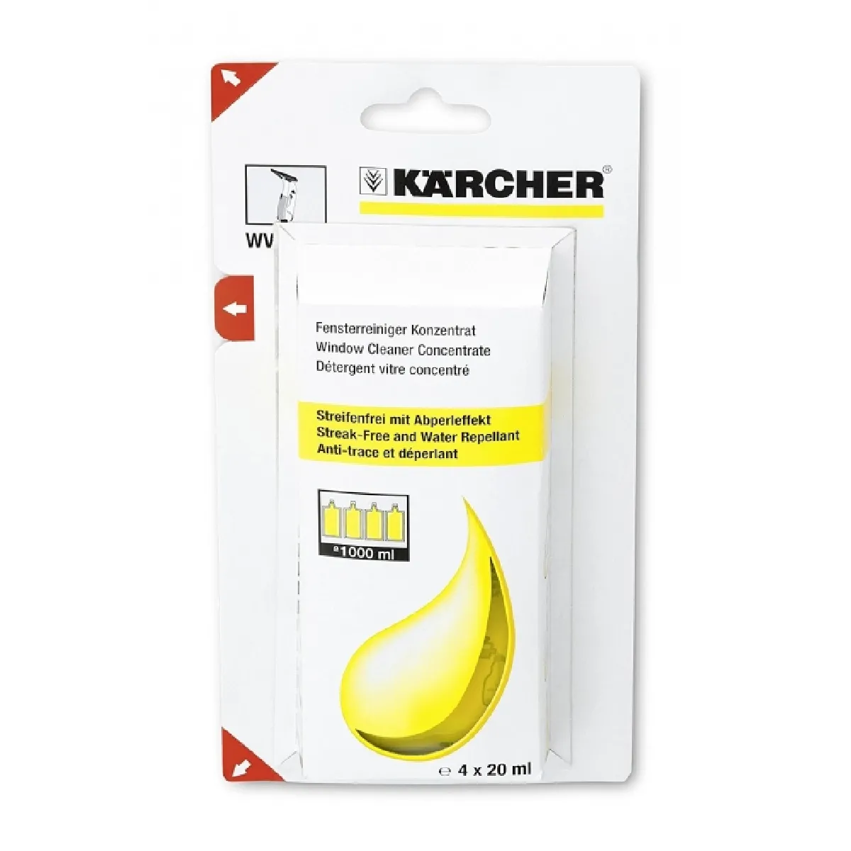 Non Communiqué Produit De Nettoyage 4 X 20Ml Pour Nettoyeur Vitres Karcher - Image 3