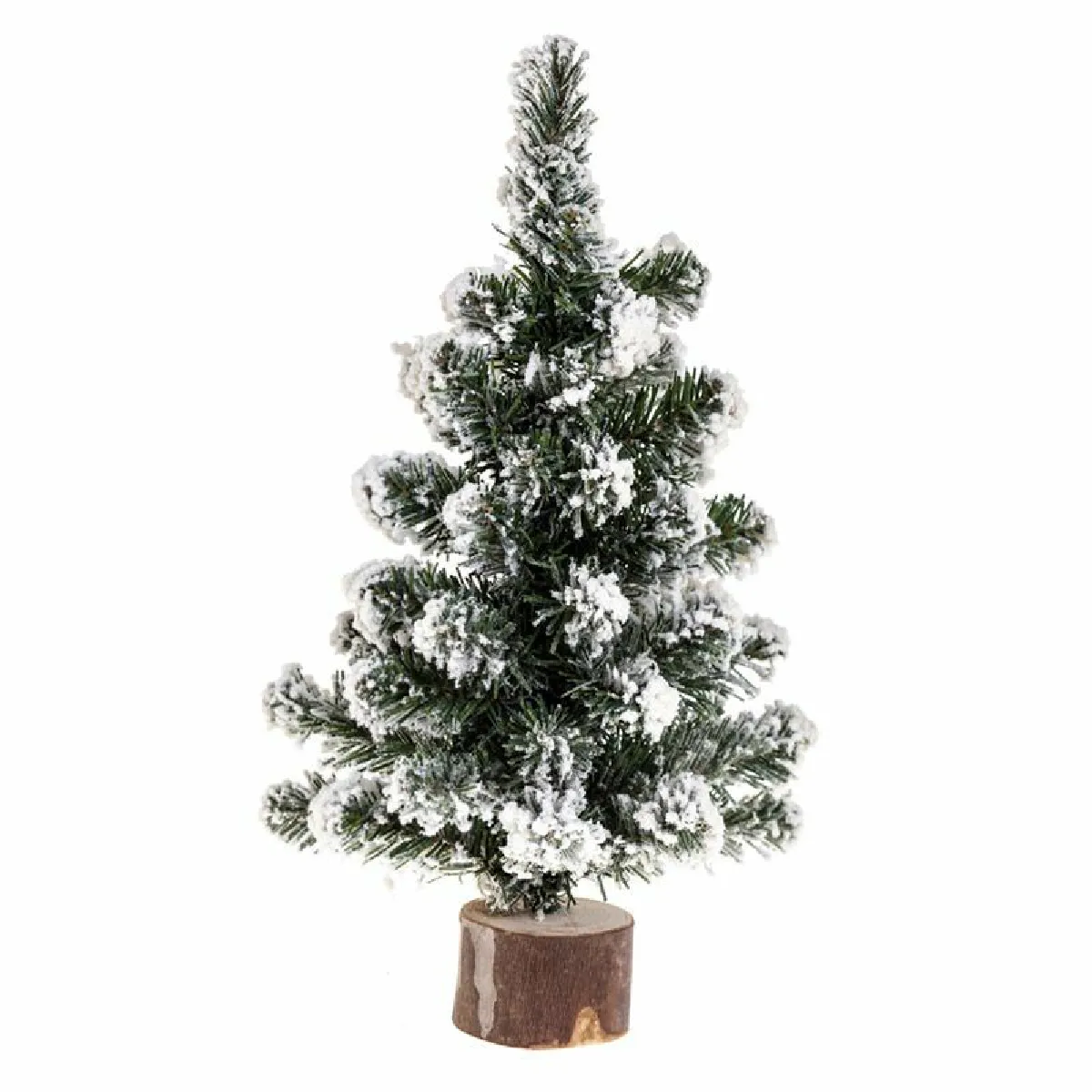 Sapin de Noël Floqué Blooming 25 cm - Vert