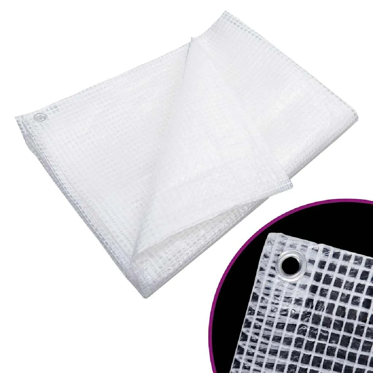 VIDAXL - Bâche de protection - 3x4 m - Blanc - Image 2