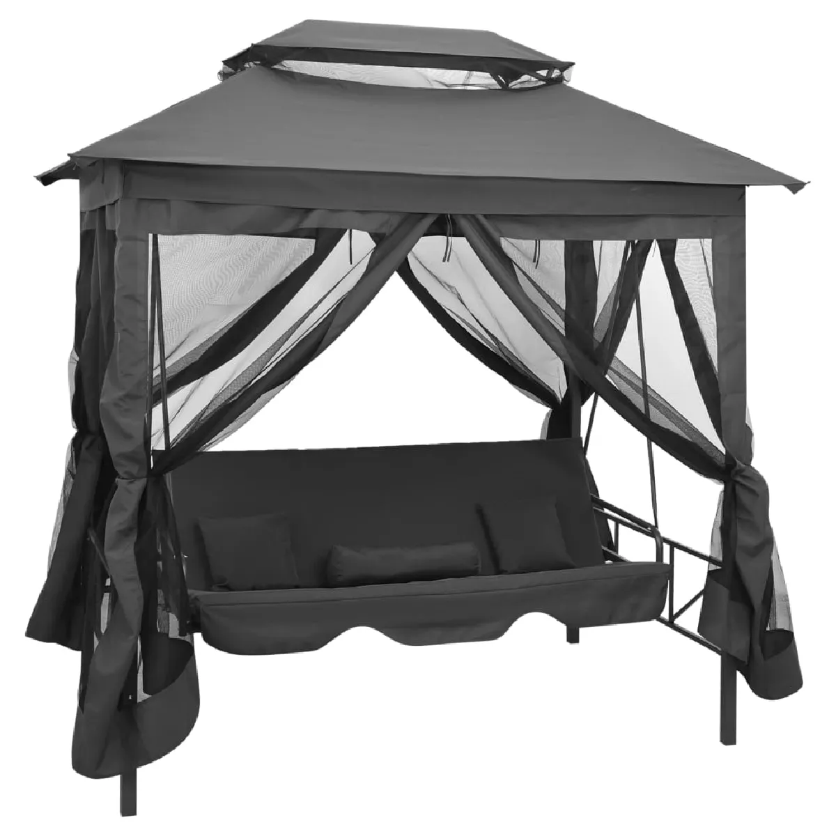 vidaXL Balancelle convertible à auvent - vue 4