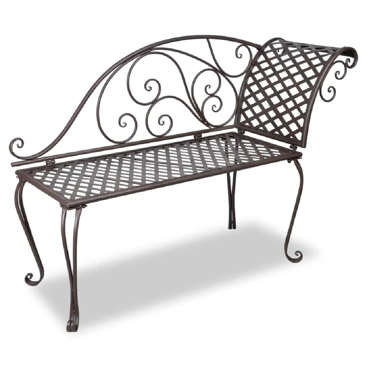 vidaXL Chaise longue de jardin Fer - vue 1