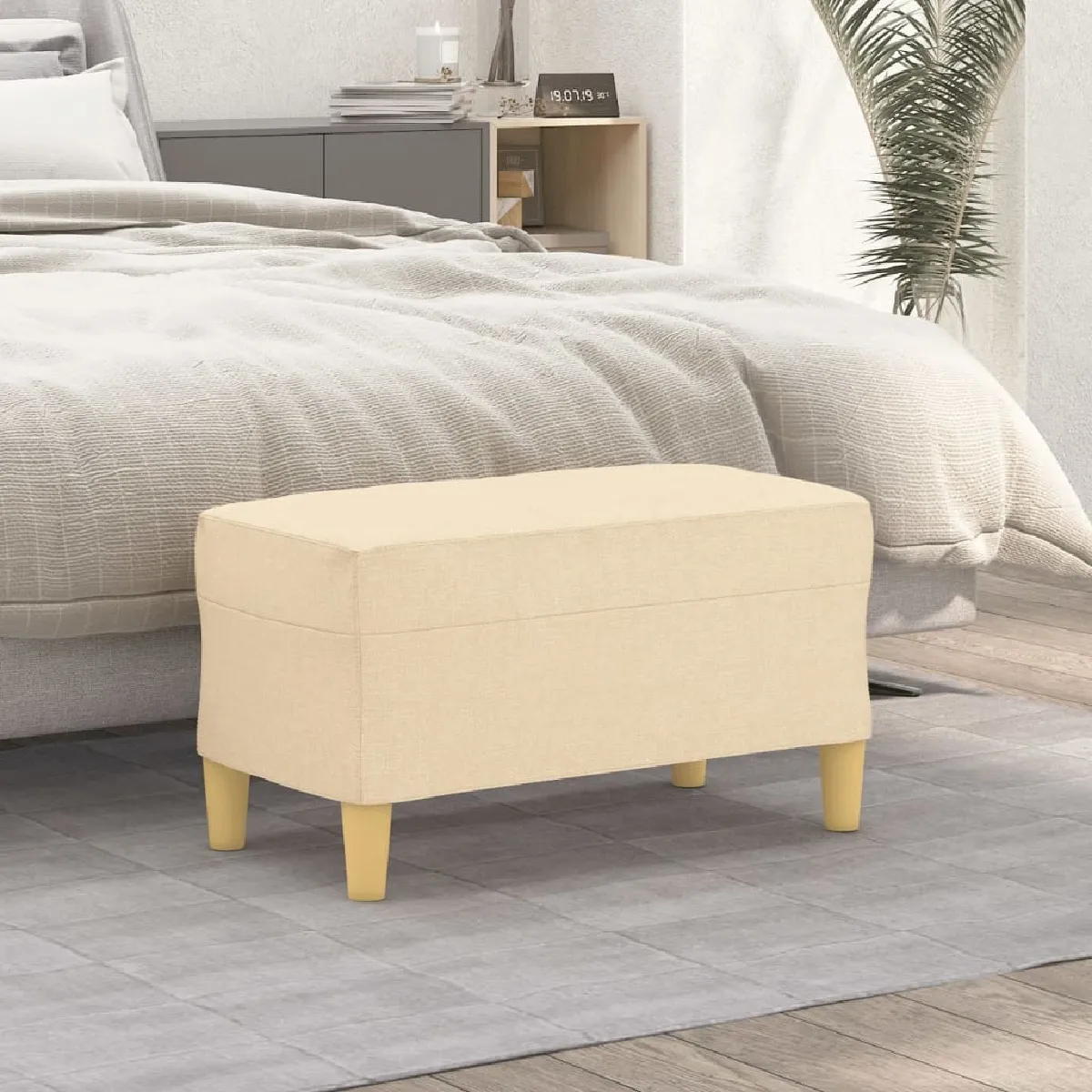 vidaXL - Banc - Crème - 70x35x41 cm - Image 2